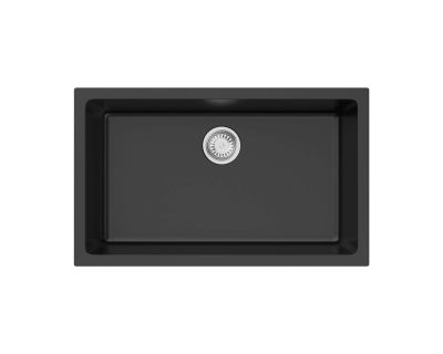 Кухонная мойка из керамики Omoikiri Okinoshima 76-U/I-BL Natceramic/черный