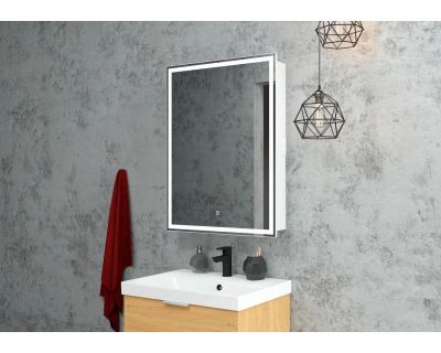 Шкаф с зеркалом Континент Allure LED 55x80 с подсветкой и датчиком движения левый