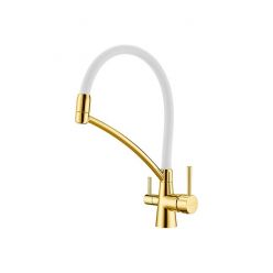 Смеситель PAULMARK SIEGEN Si213111-Gw (золото/белый)