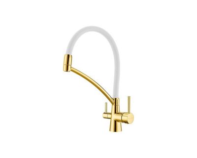 Смеситель PAULMARK SIEGEN Si213111-Gw (золото/белый)