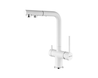 Смеситель PAULMARK SERPENTINE Se213222-431, (белый/белый матовый)