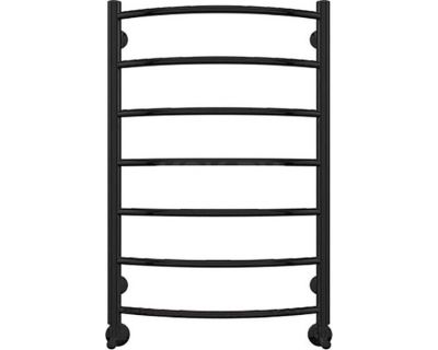 Полотенцесушитель водяной Terminus Классик П7 500x796 (наружная резьба) чёрный матовый