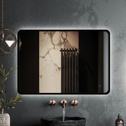 Зеркало Roxen Simon Black 90x70 с подсветкой