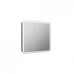Шкаф с зеркалом Equil Soldi LED 80x80 белый