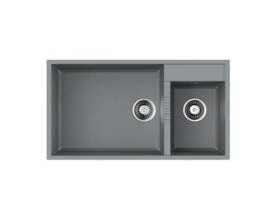 Кухонная мойка Omoikiri Tedori 85-2-U-GR Tetogranit/leningrad grey