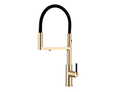 Смеситель PAULMARK TORNADO To213402-SBG, (золото/светлое брашированное золото)