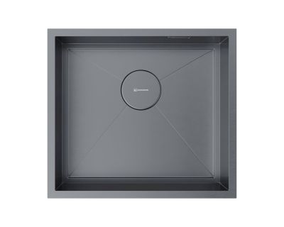 Кухонная мойка из нержавейки Omoikiri Kasen 49-16-INT-GM вороненая сталь