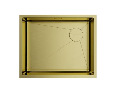 Кухонная мойка из нержавейки Omoikiri Taki 54-U/IF-LG Side светлое золото