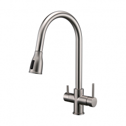 Смеситель PAULMARK LANGE La214212-NI, (стальной/никель)