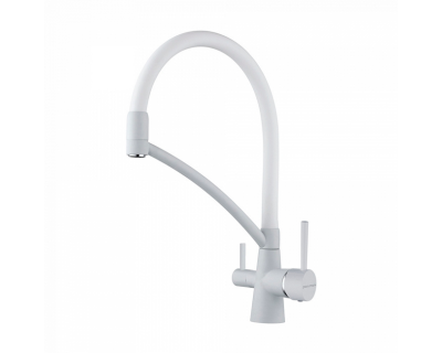 Смеситель PAULMARK SIEGEN Si213111-431TW, (белый/белый матовый)