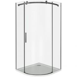 Душевой уголок Good Door Galaxy R-100-C-B, 100 х 100 х 195 см, стекло прозрачное, профиль черный, ГЛ00017 Душевой уголок Good Door Galaxy R-100-C-B, 100 х 100 х 195 см, стекло прозрачное, профиль черный, ГЛ00017