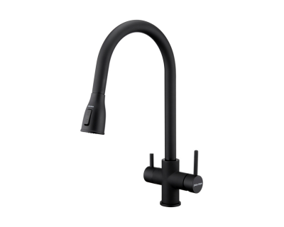 Смеситель PAULMARK LANGE La214212-401, (черный/антрацит)