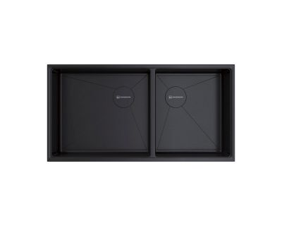 Кухонная мойка из нержавейки Omoikiri Taki 85-2-LB-U/IF-GB Side графит