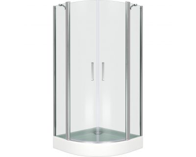 Душевой уголок Good Door Pandora R-90-C-CH, 90 x 90 х 185 см, стекло прозрачное, профиль хром, ПД00079