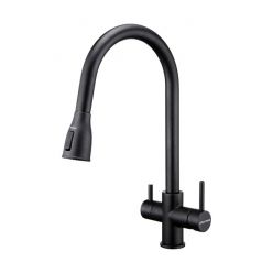 Смеситель PAULMARK LANGE La214212-418 (черный/черный металлик)