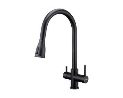 Смеситель PAULMARK LANGE La214212-418 (черный/черный металлик)