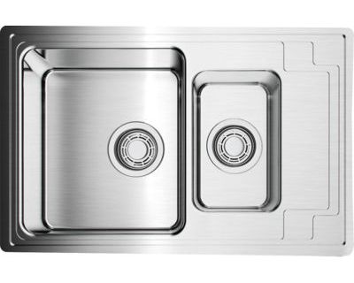 Кухонная мойка из нержавейки Omoikiri Mizu 78-2-IN нержавеющая сталь