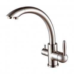 Смеситель PAULMARK ESSEN Es213001-NI, (стальной/никель)