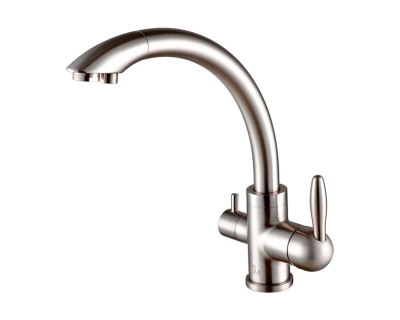 Смеситель PAULMARK ESSEN Es213001-NI, (стальной/никель)