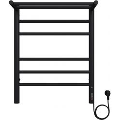 Полотенцесушитель электрический Terminus Аврора П6 (quick touch) 450х600 чёрный с полкой