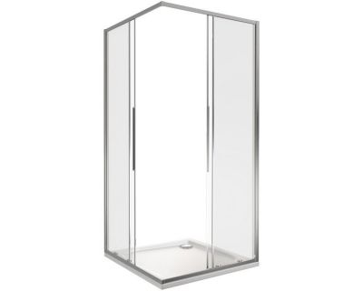 Душевой уголок Good Door Idea CR-80-C-CH, 80 х 80 x 195 см, стекло прозрачное, профиль хром, ИД00015