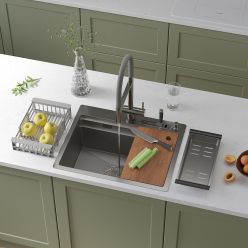 Кухонная мойка Roxen Stage 60-S (текстурное покрытие)