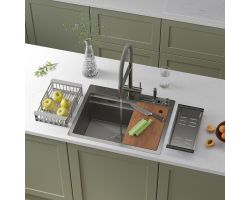 Кухонная мойка Roxen Stage 60-S (текстурное покрытие)