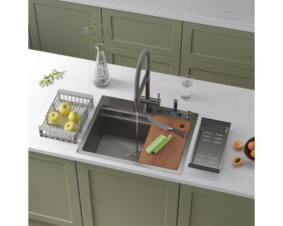 Кухонная мойка Roxen Stage 60-S (текстурное покрытие)