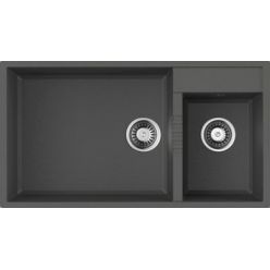 Кухонная мойка Omoikiri Tedori 85-2-U-PL Tetogranit/платина