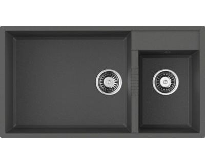 Кухонная мойка Omoikiri Tedori 85-2-U-PL Tetogranit/платина