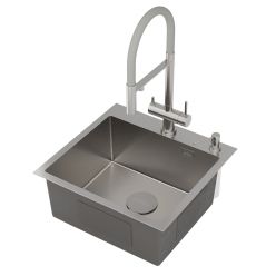 Кухонная мойка Roxen Simple 50 зернистый сатин