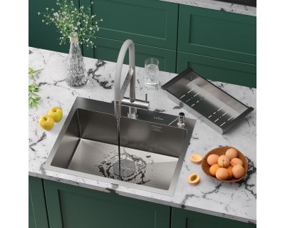 Кухонная мойка Roxen Simple 60 (зернистый сатин)