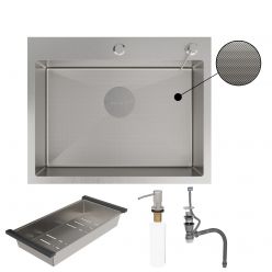 Кухонная мойка Roxen Simple 60 (зернистый сатин)