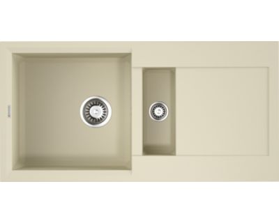 Мойка кухонная Omoikiri Sakaime 86-2-BE 4993118 ваниль