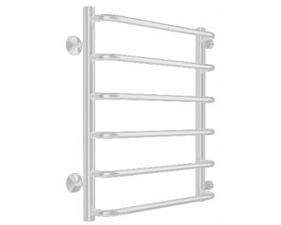 Полотенцесушитель водяной TERMINUS Стандарт П6 500x600 боковое подключение (м/о 500) RAL9003 белый матовый