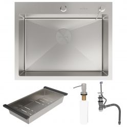 Кухонная мойка Roxen Simple 60 сатин (текстурное покрытие)