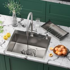 Кухонная мойка Roxen Simple 60 сатин (текстурное покрытие)