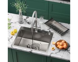 Кухонная мойка Roxen Simple 60 сатин (текстурное покрытие)