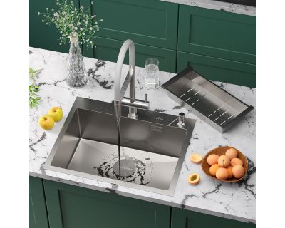 Кухонная мойка Roxen Simple 60 сатин (текстурное покрытие)