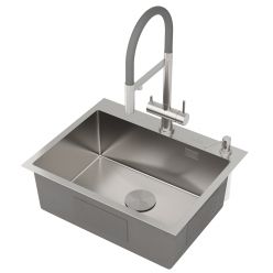 Кухонная мойка Roxen Simple 60 сатин (текстурное покрытие)