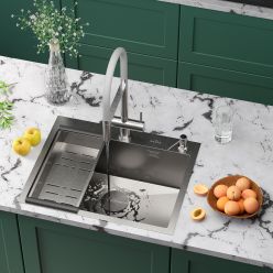 Кухонная мойка Roxen Simple 60 сатин (текстурное покрытие)