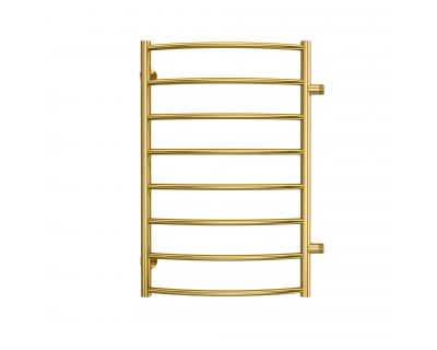 Полотенцесушитель водяной TERMINUS Классик П8 500х800 RAL 9005 боковое подключение (м/о 500) золото