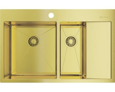 Мойка кухонная Omoikiri Akisame 78-2 LG-L 4973087 светлое золото