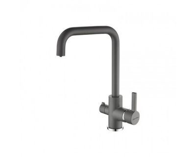 Смеситель PAULMARK LOGAS Lo213021-402 (серый/серый металлик)