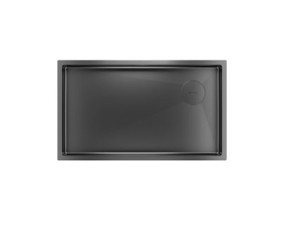 Кухонная мойка PAULMARK NEXT-SKEW 740 PM887444-GM (черный/вороненая сталь)