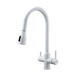 Смеситель PAULMARK LANGE La214212-431 (белый/белый матовый)