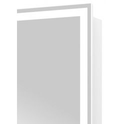 Шкаф с зеркалом Континент Aperio LED 80x80 с подсветкой левый