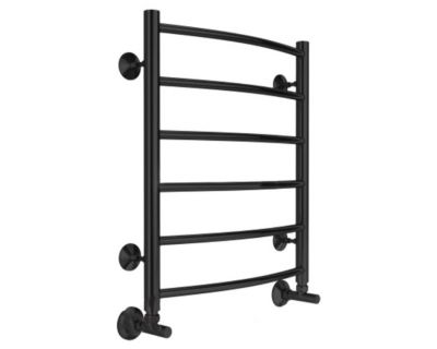 Полотенцесушитель водяной TERMINUS Классик П6 400х600 RAL 9005 черный матовый