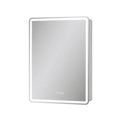 Шкаф с зеркалом Equil Nice LED 60 с часами, правый, белый