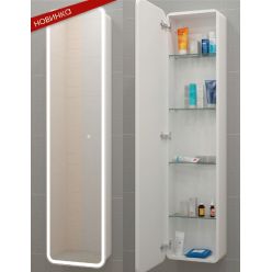 Шкаф-пенал Континент Lorenzo LED 40x160 с подсветкой и сенсорным управлением